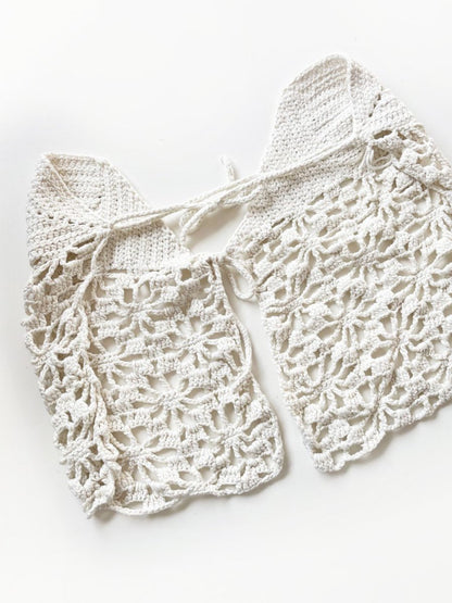 handmade strapless crochet festival top - good market thrift store