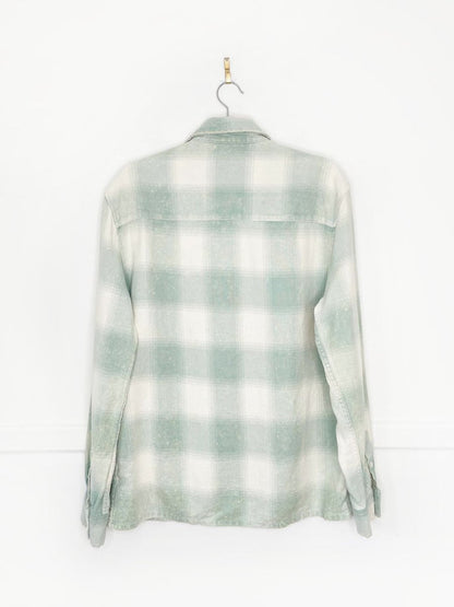 zara grunge plaid oversized shirt - good market thrift store