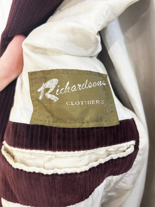 vintage 70s richardsons chunky cord blazer | union made - good market thrift store