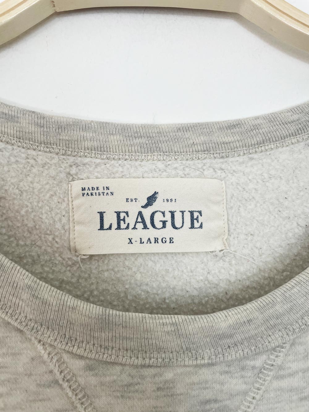 harvard embroidered spell out soft sweatshirt | league | rework