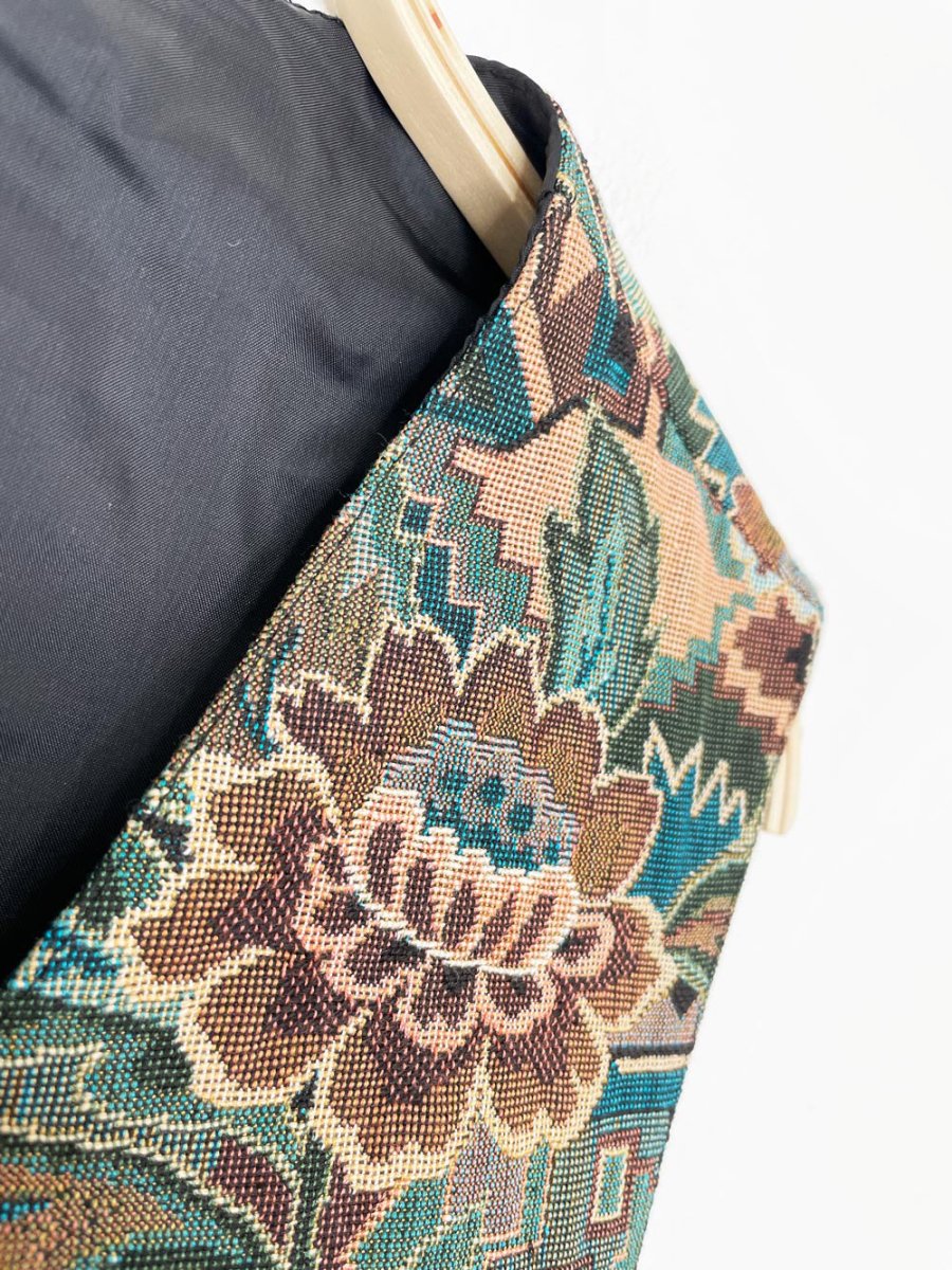 vintage southwestern rose tapestry vest - good market thrift store