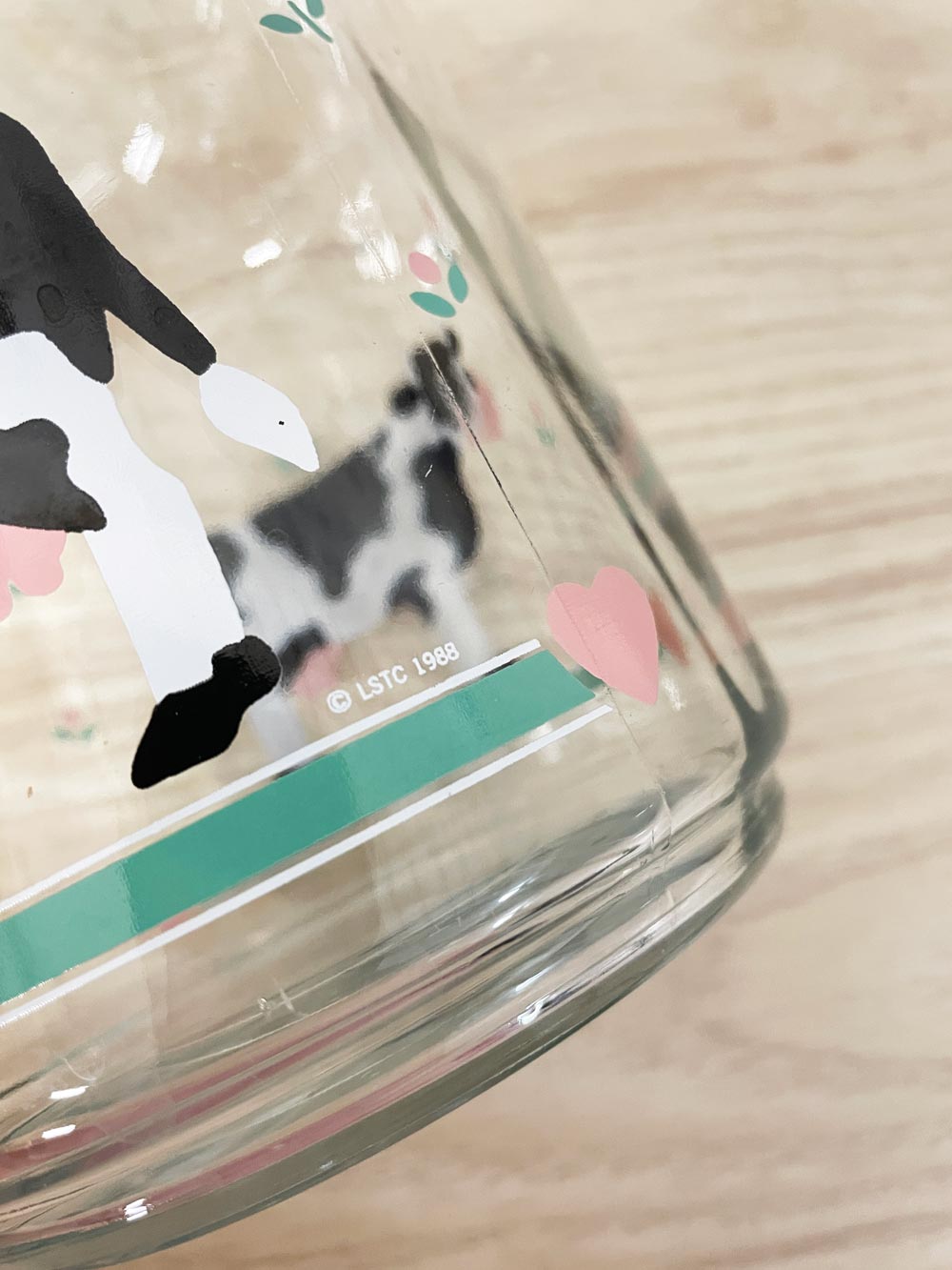 vintage 80s libby cow scene milk carafe - good market thrift store