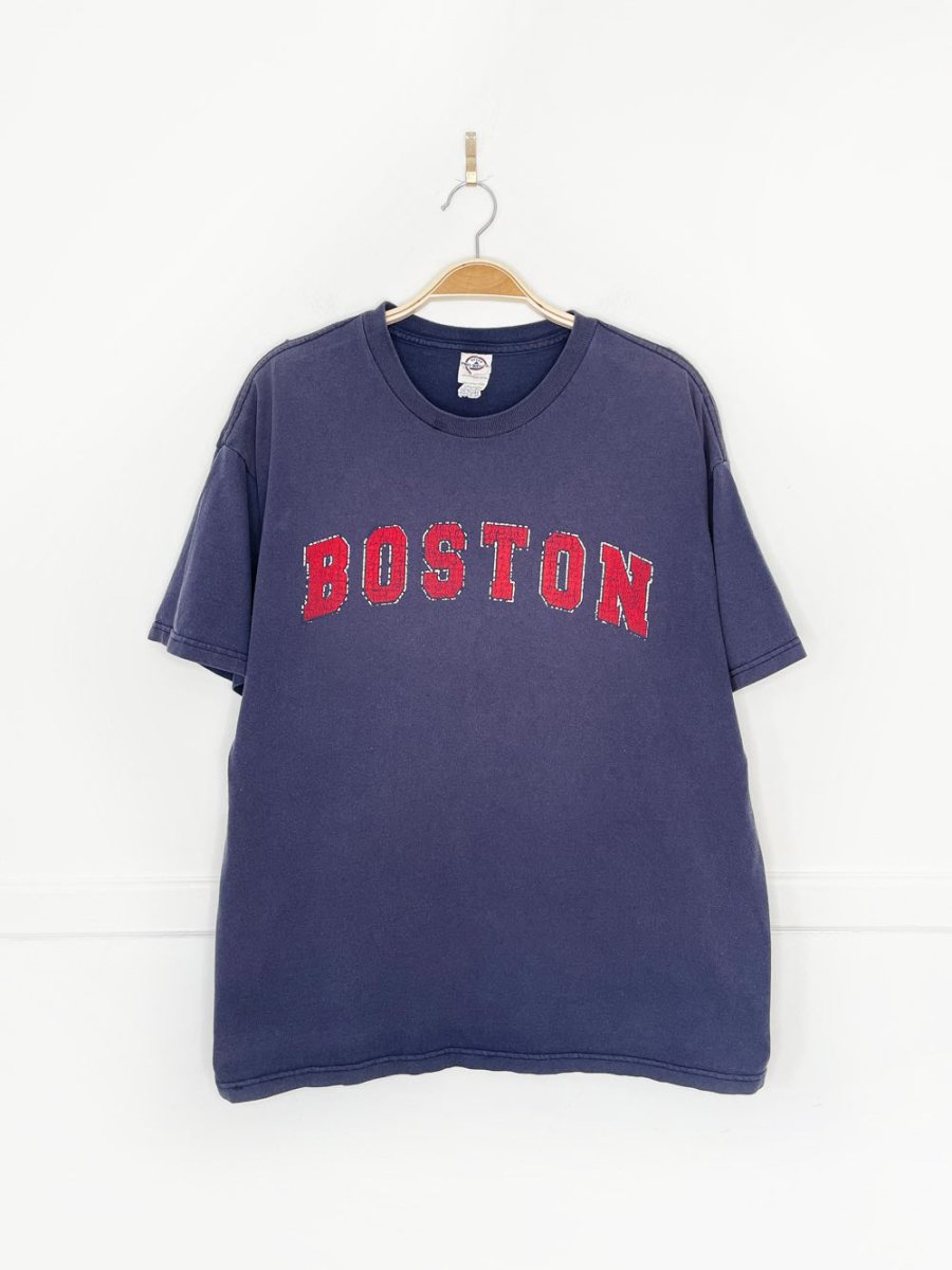 vintage 00s boston faded letter block tee | delta - good market thrift store