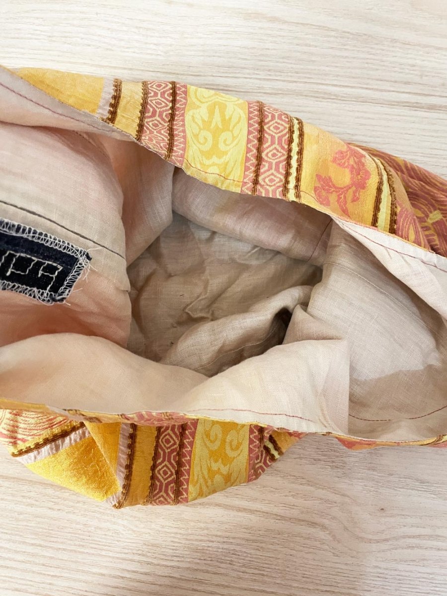 vintage handmade sari boho sling bag - good market thrift store