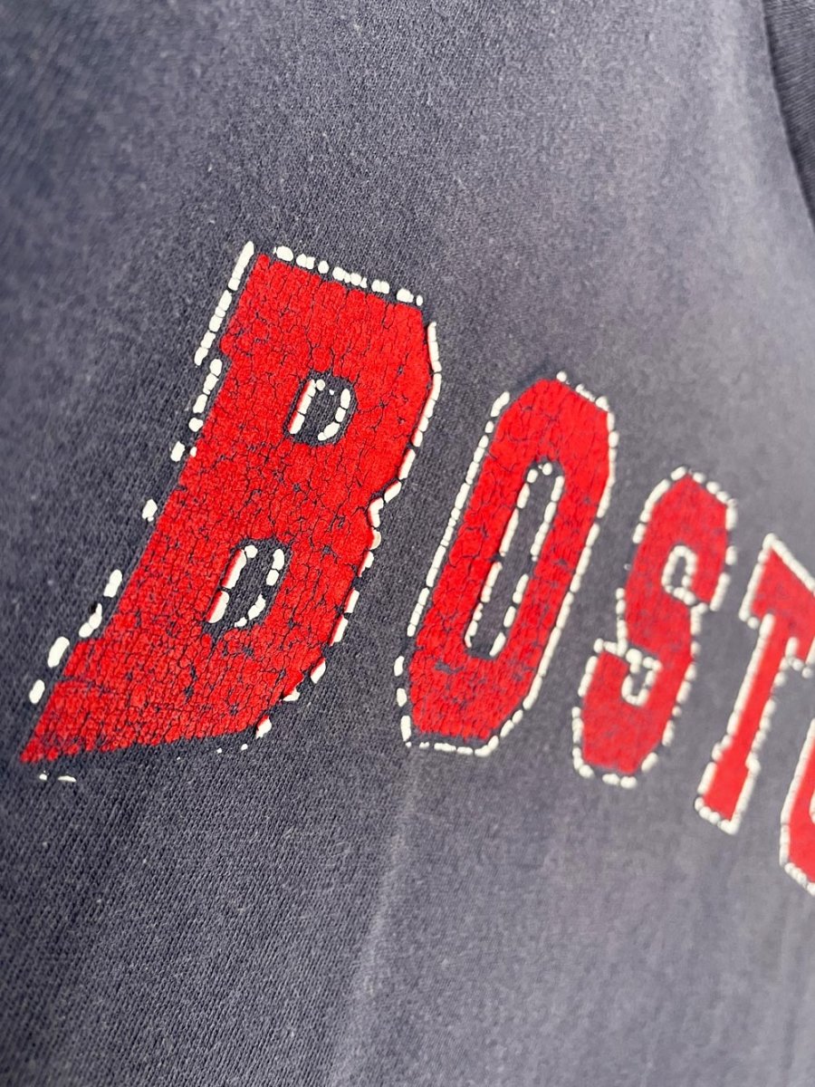 vintage 00s boston faded letter block tee | delta - good market thrift store