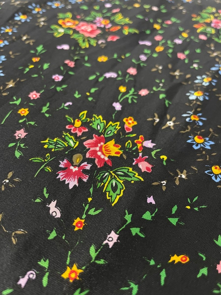 vintage echo micro floral silk scarf - good market thrift store