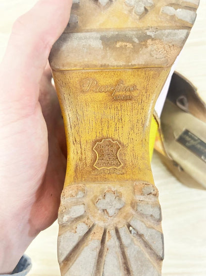 vintage passofino hand painted clogs - good market thrift store