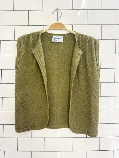 vintage 80s lady anne knit vest - good market thrift store