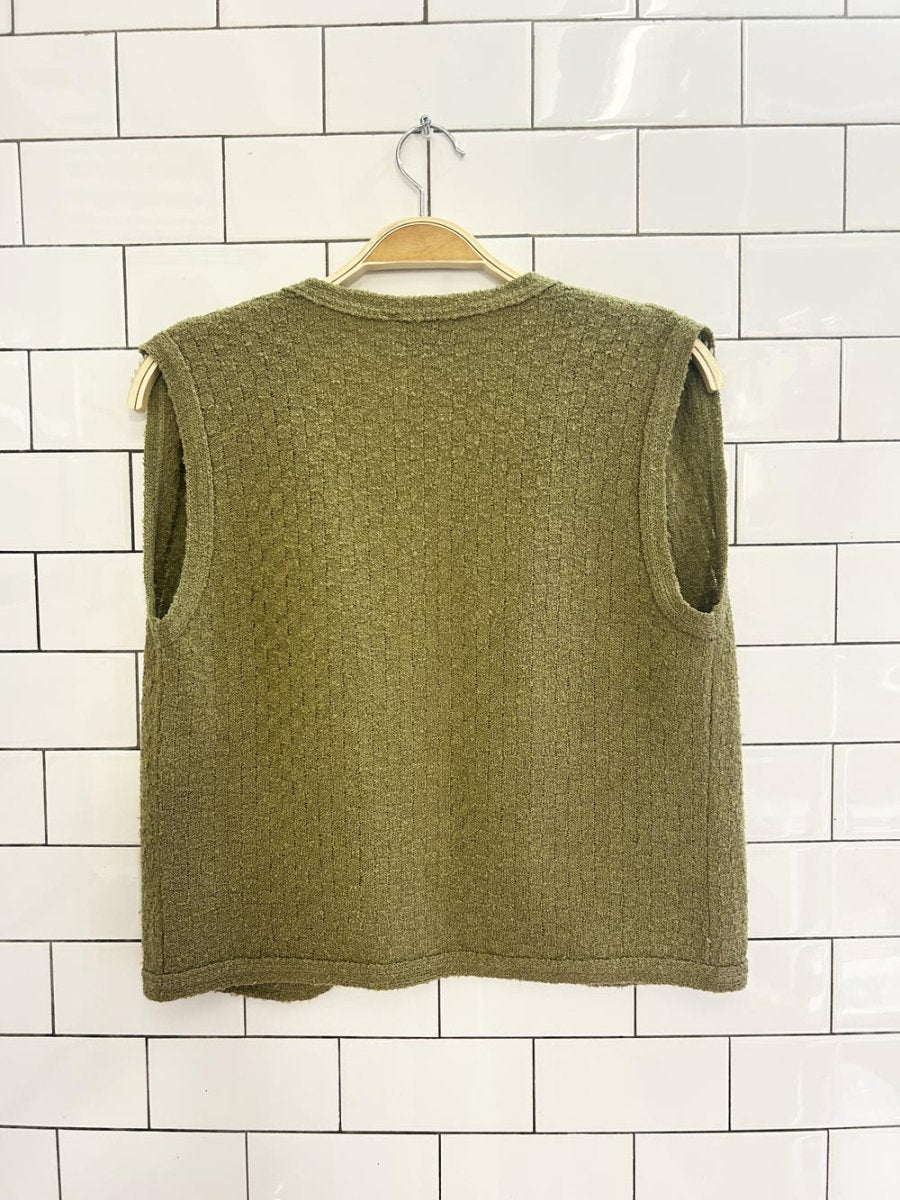 vintage 80s lady anne knit vest - good market thrift store