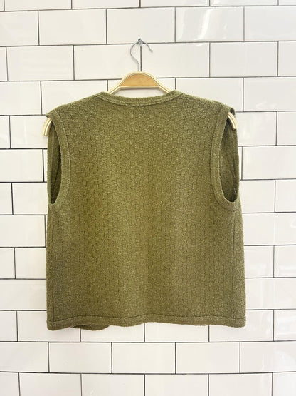 vintage 80s lady anne knit vest - good market thrift store