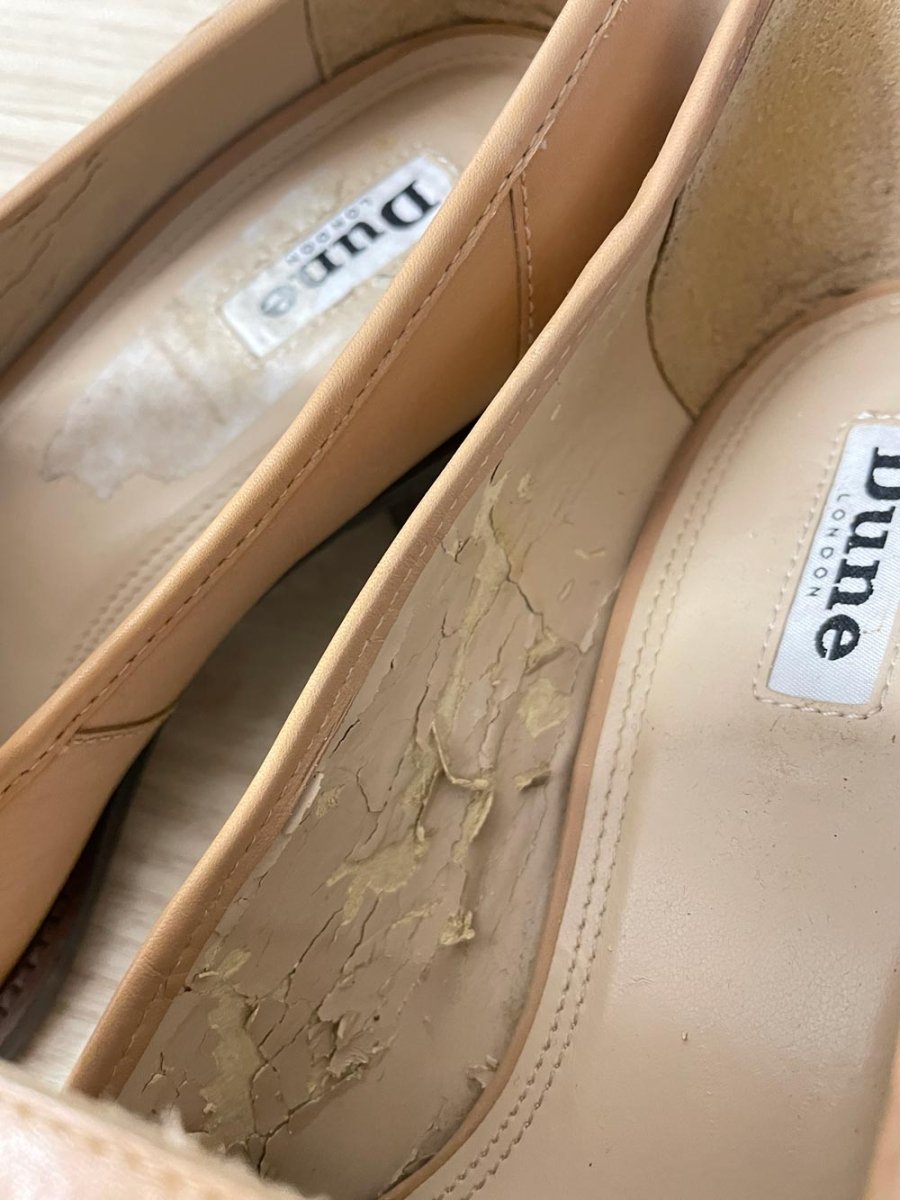 dune london heeled leather loafer - good market thrift store