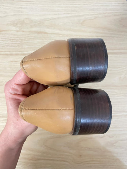 dune london heeled leather loafer - good market thrift store