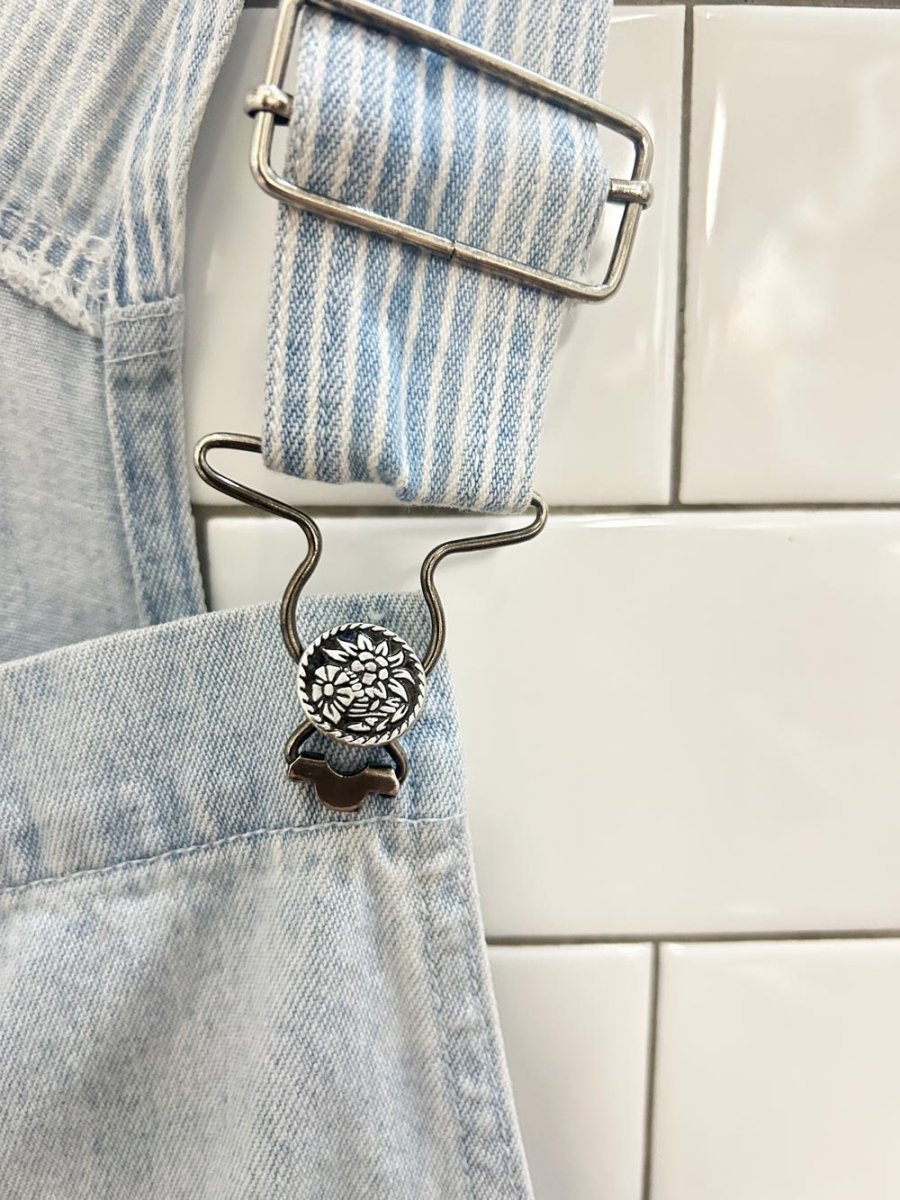 vintage 90s goodfellows denim overall shorts - good market thrift store