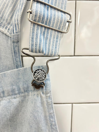 vintage 90s goodfellows denim overall shorts - good market thrift store