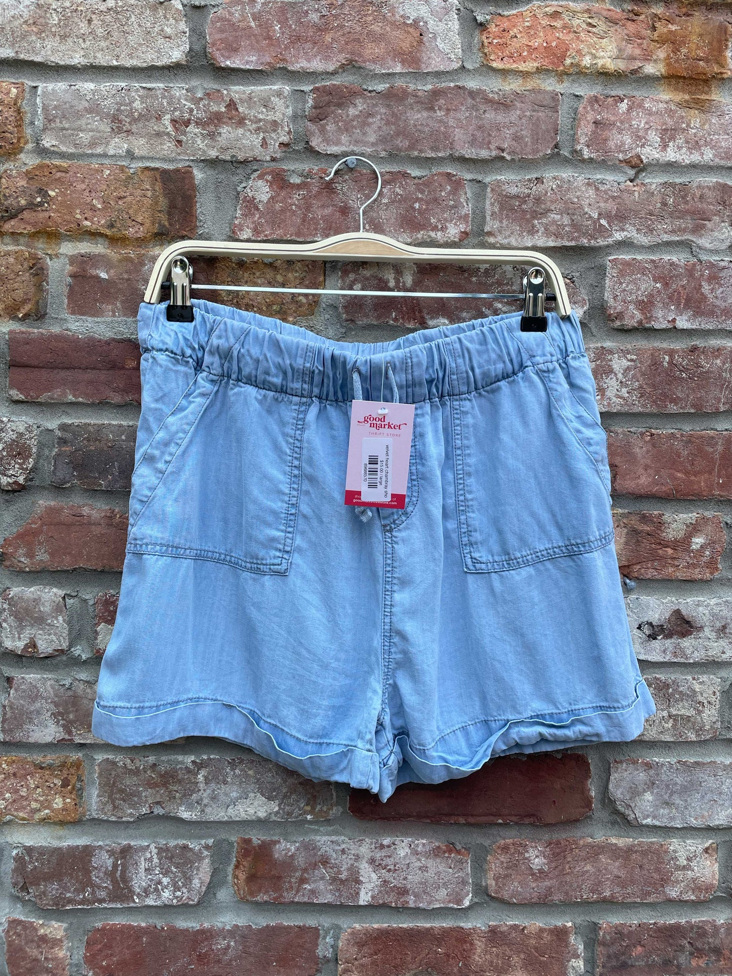 velvet heart chambray short