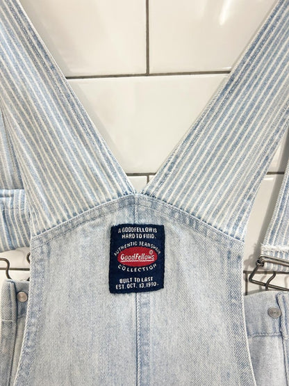 vintage 90s goodfellows denim overall shorts - good market thrift store