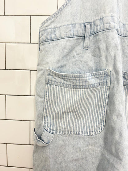 vintage 90s goodfellows denim overall shorts - good market thrift store