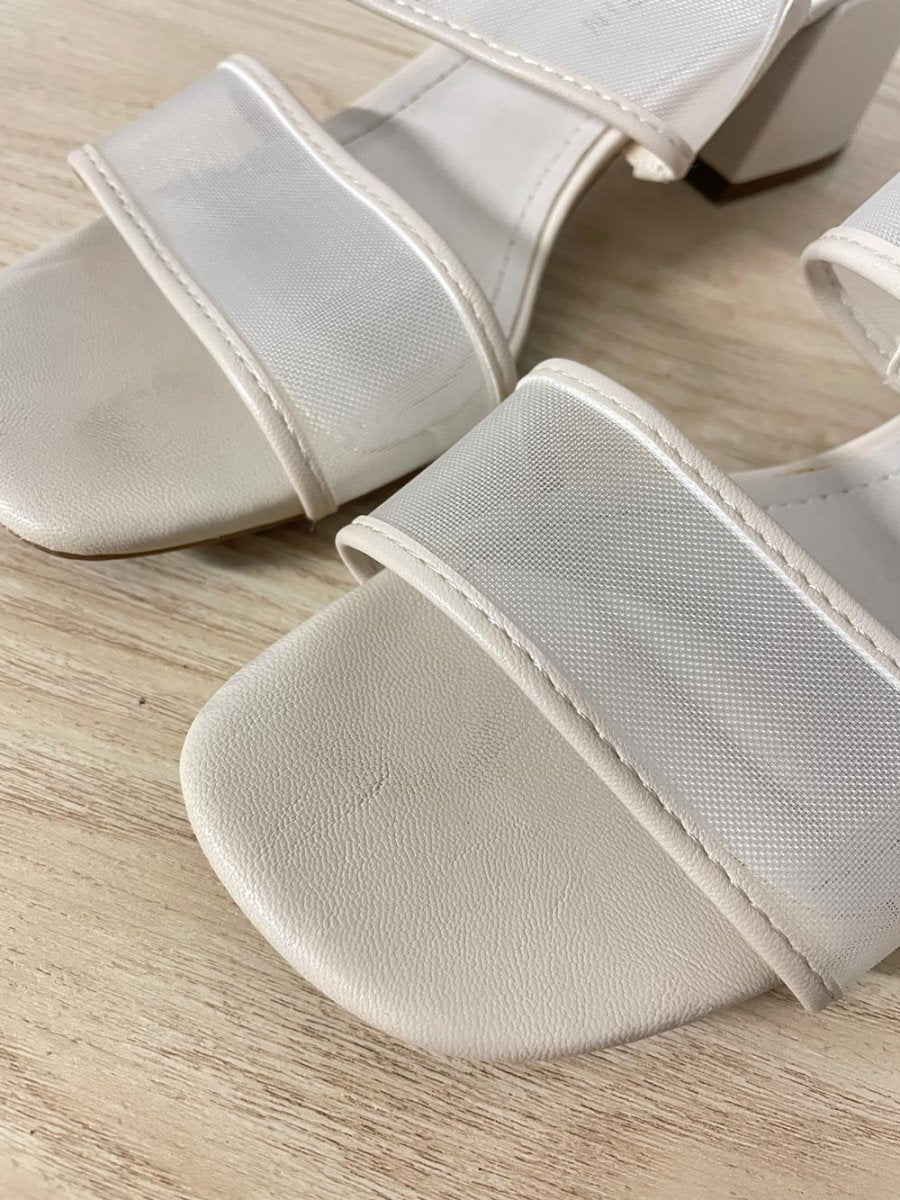 y2k anne klein mesh low heel sandal - good market thrift store