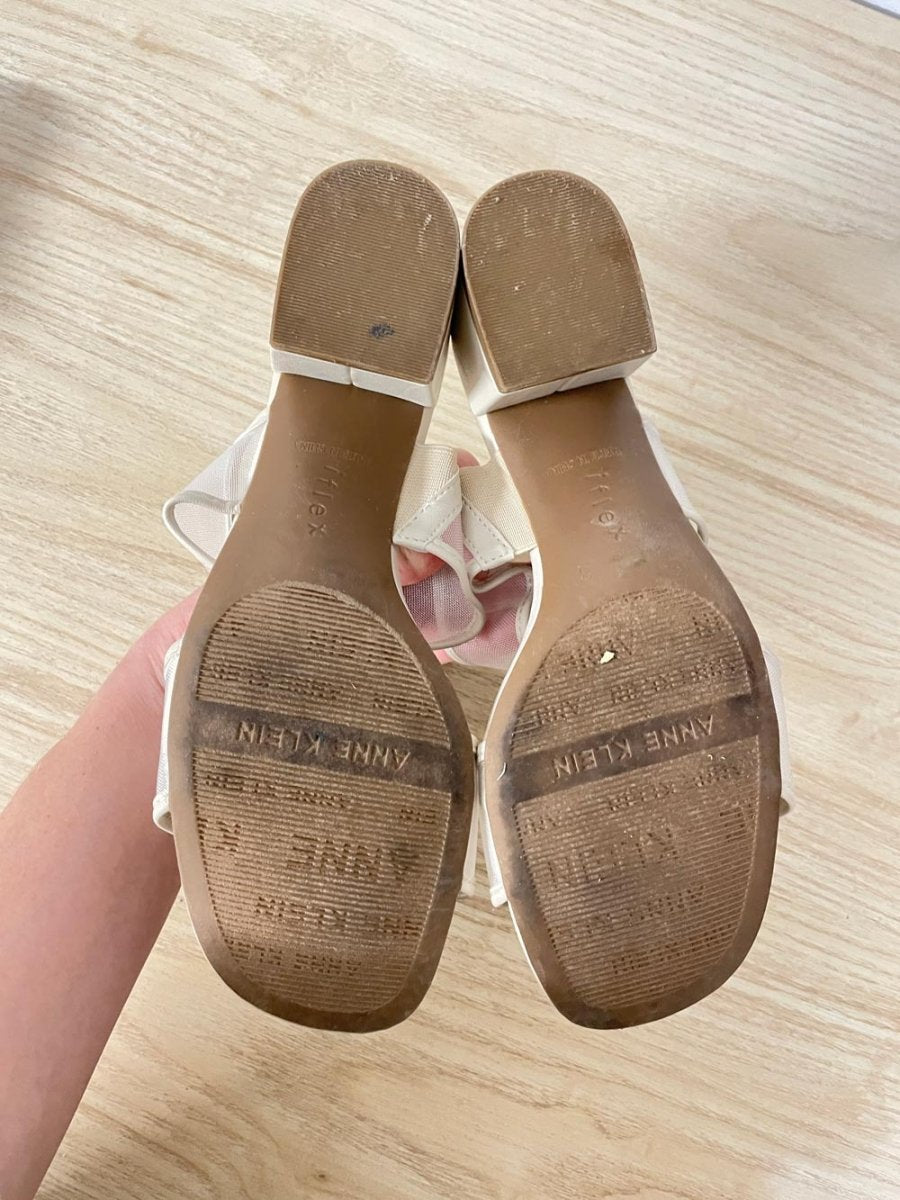 y2k anne klein mesh low heel sandal - good market thrift store