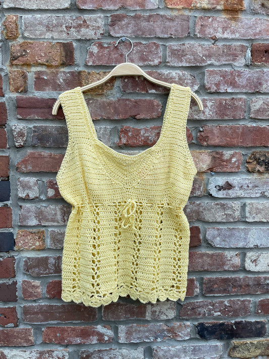 handmade crochet knit tank