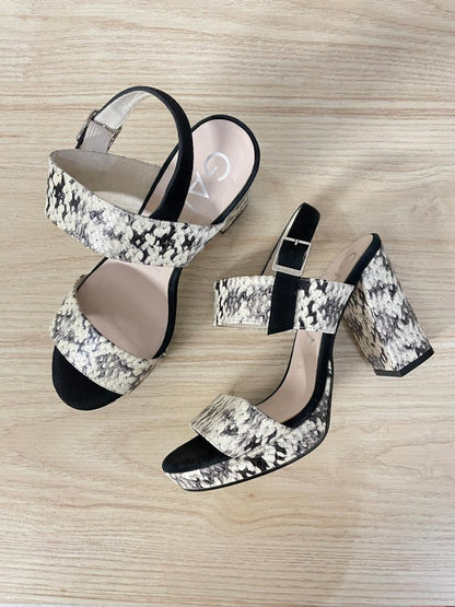 gadea spain snakeskin heeled sandal - good market thrift store