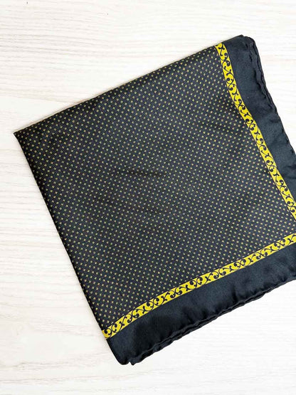 vintage renoir 100% silk hand rolled edge square scarf | made in Italy