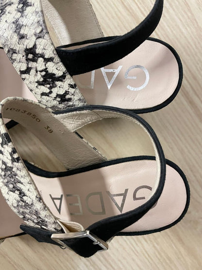 gadea spain snakeskin heeled sandal - good market thrift store