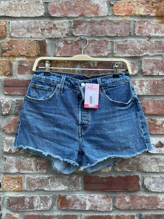 levi's 501 cut off denim shorts