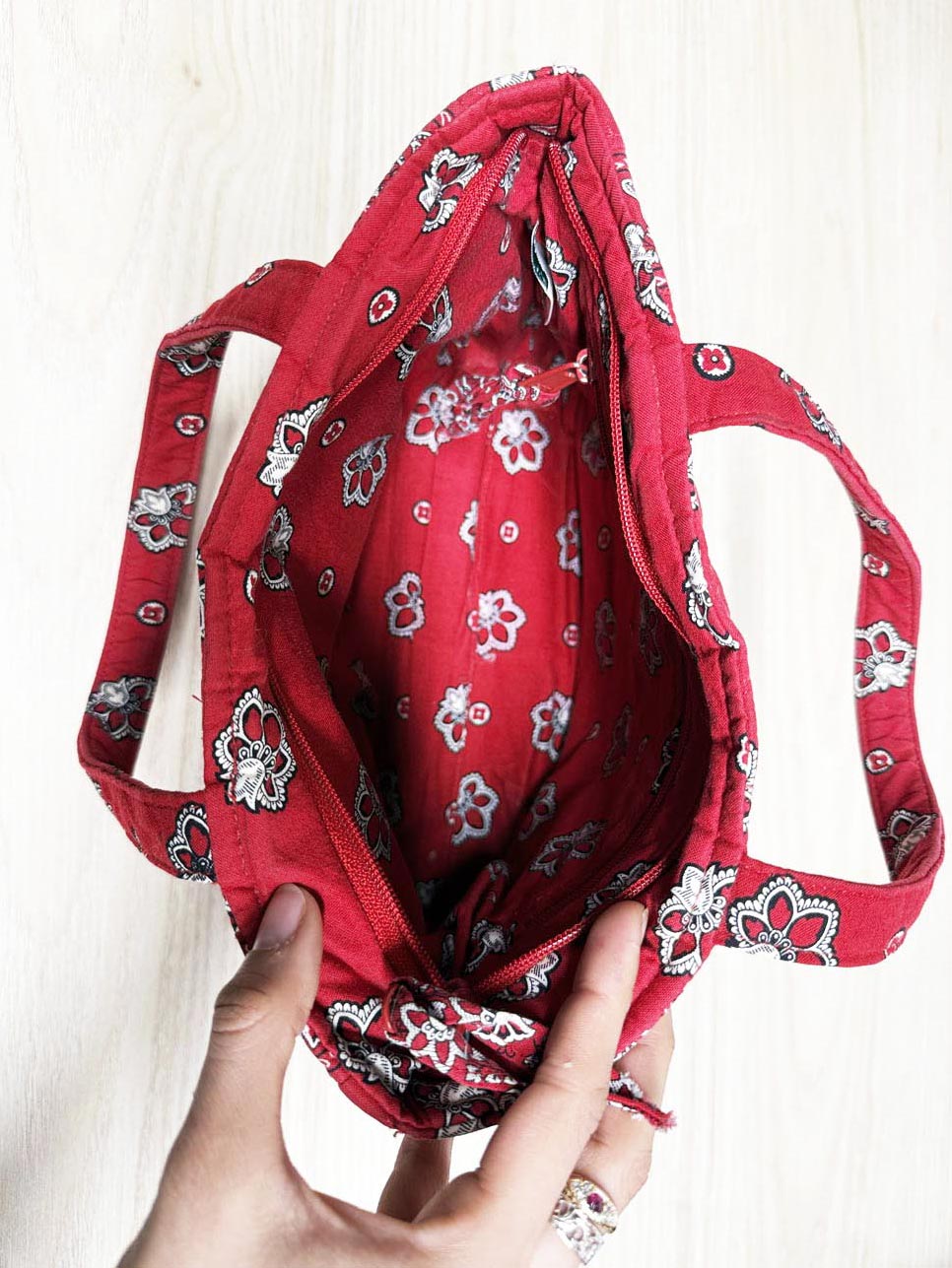 vera bradley bandana paisley quilted hand bag | anthropologie