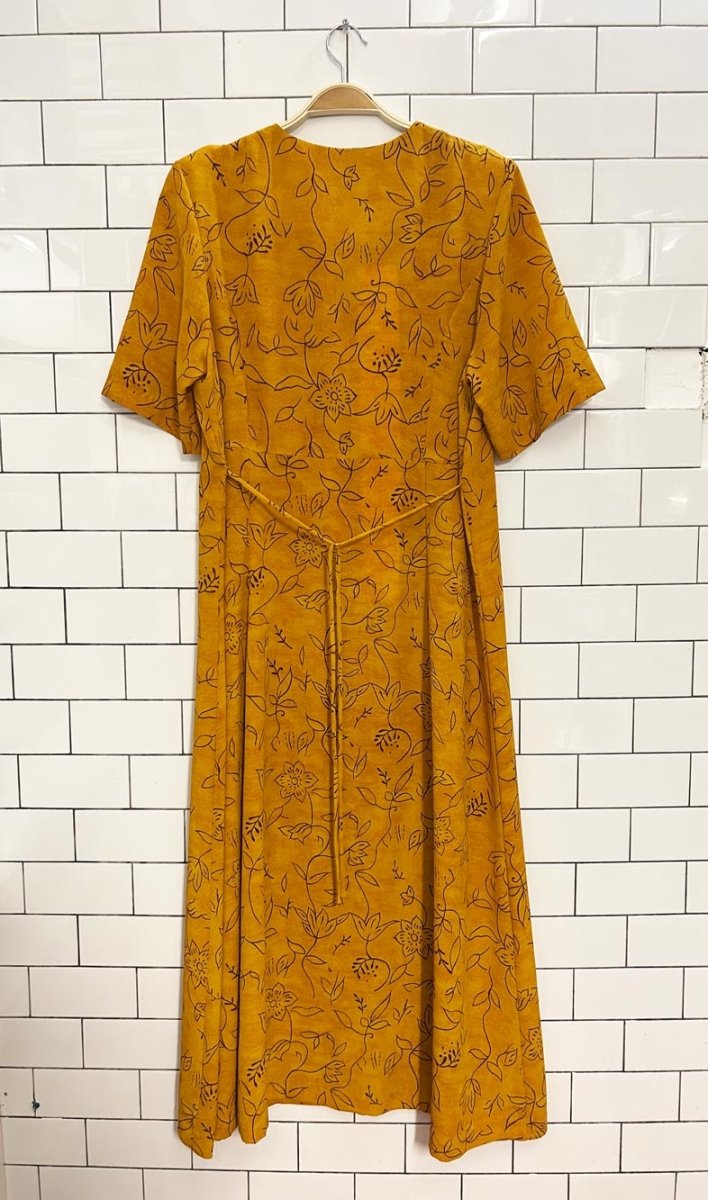 vintage 00s lasania floral full button maxi dress - good market thrift store