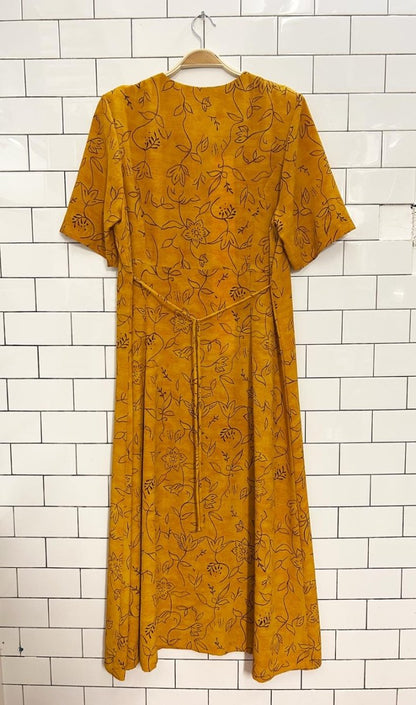 vintage 00s lasania floral full button maxi dress - good market thrift store