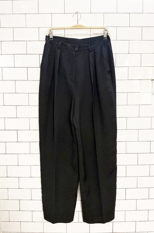 vintage 90s jones new york pleated high rise trousers