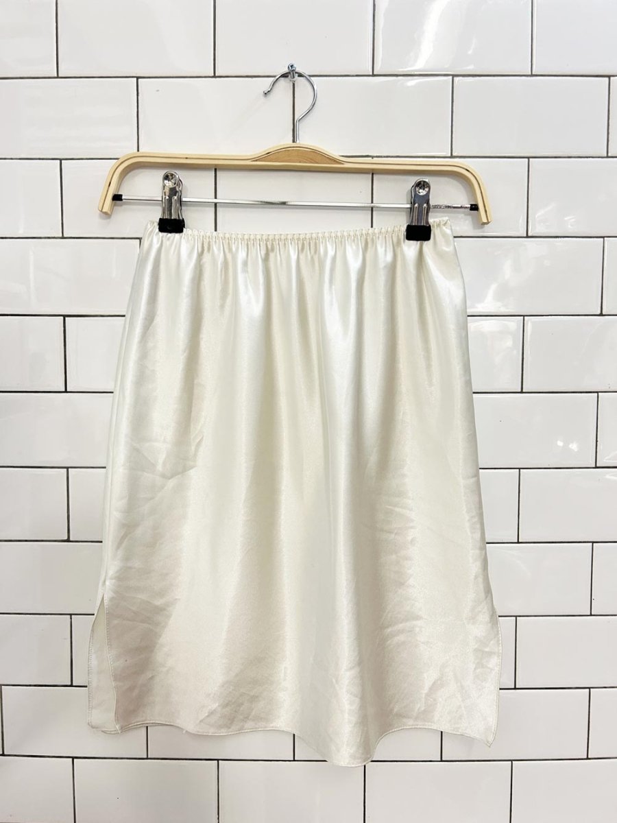 vintage st michael satin mini skirt - good market thrift store