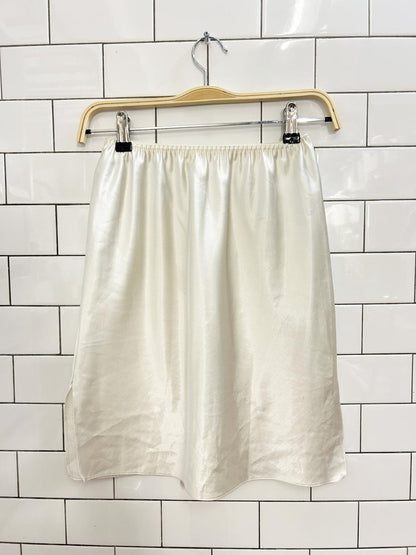 vintage st michael satin mini skirt - good market thrift store