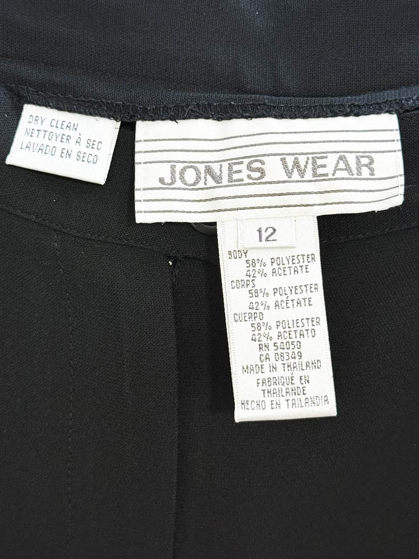vintage 90s jones new york pleated high rise trousers