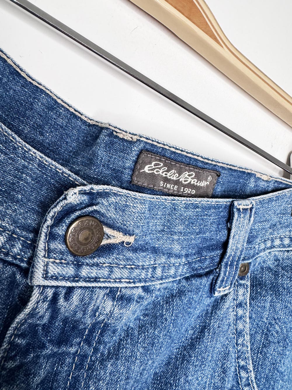 vintage 00s eddie bauer loose denim carpenter jorts