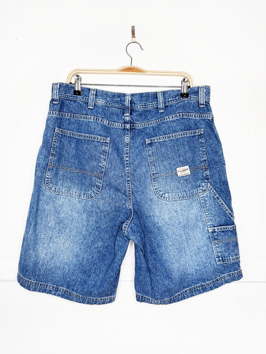 vintage 00s eddie bauer loose denim carpenter jorts