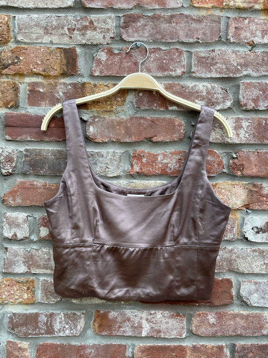 wilfred shine bustier contour top