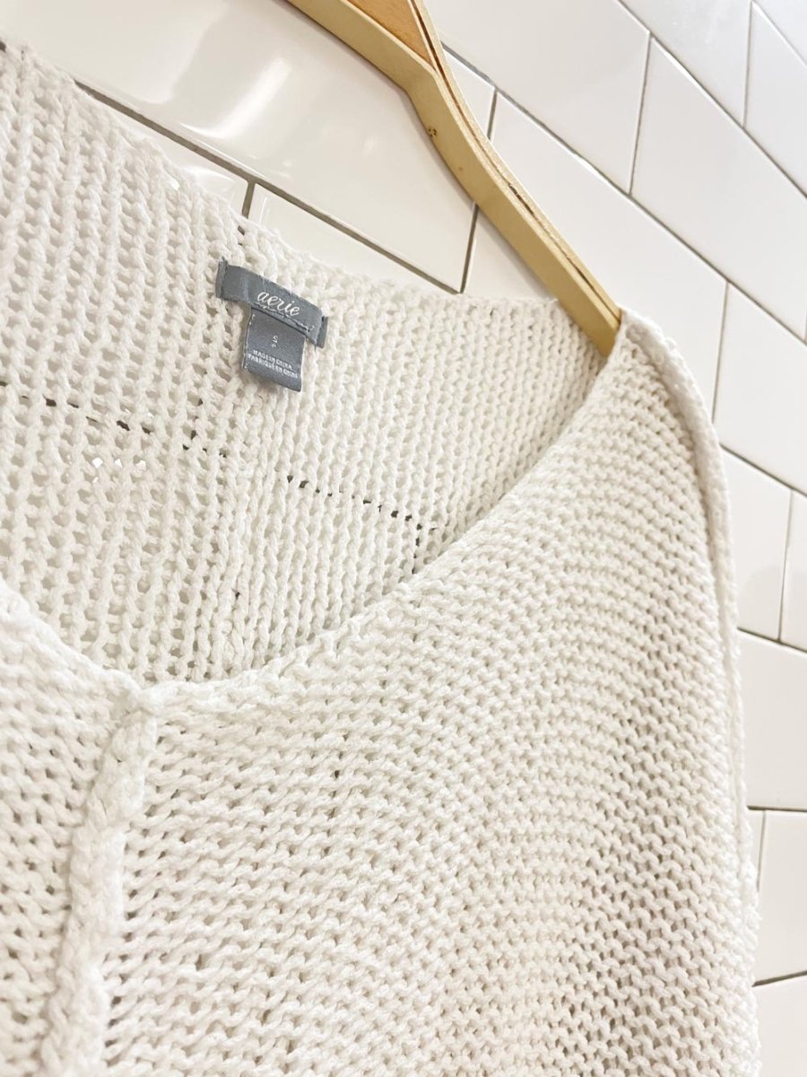 aerie loose summer knit pullover - good market thrift store
