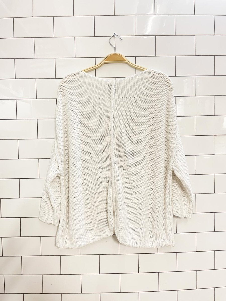 aerie loose summer knit pullover - good market thrift store