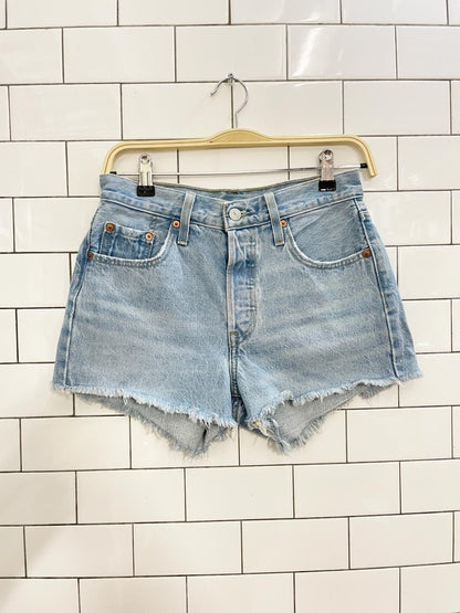 levi's 501 original cut off denim shorts - good market thrift store