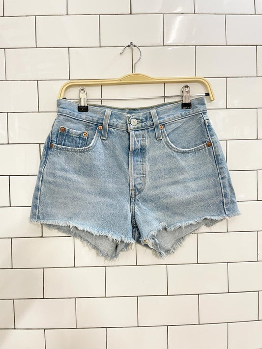 levi's 501 original cut off denim shorts - good market thrift store
