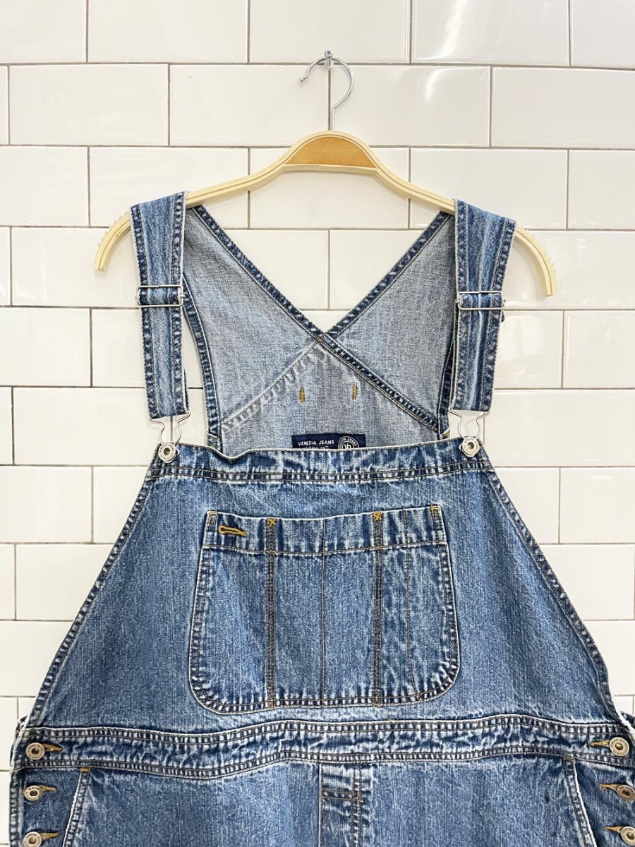 vintage 00s venezia carpenter overall shorts - good market thrift store