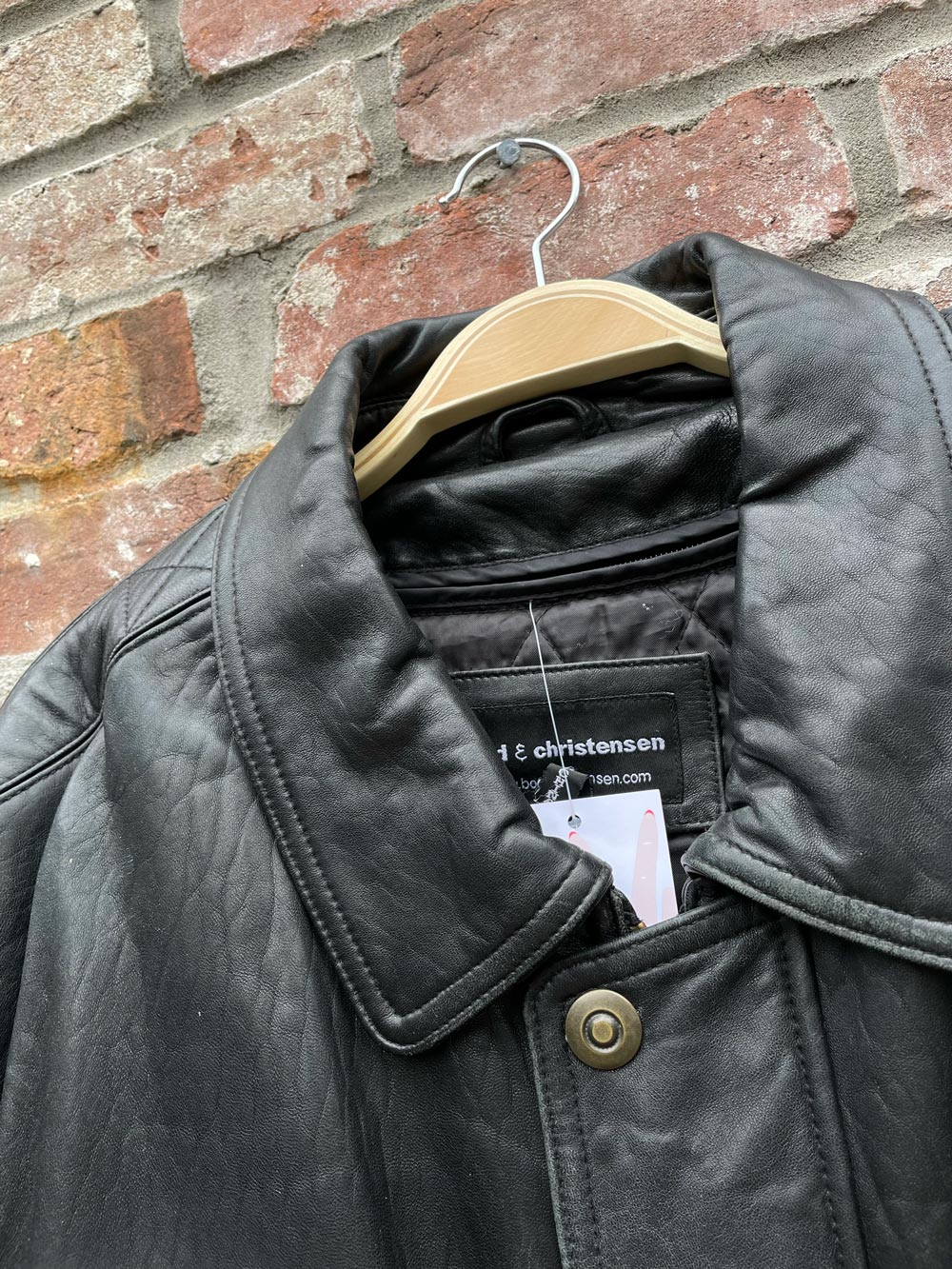 bod & christensen leather dress NEW! Bod & Christensen Black Leather Fammy Dress (SIZE LARGE)