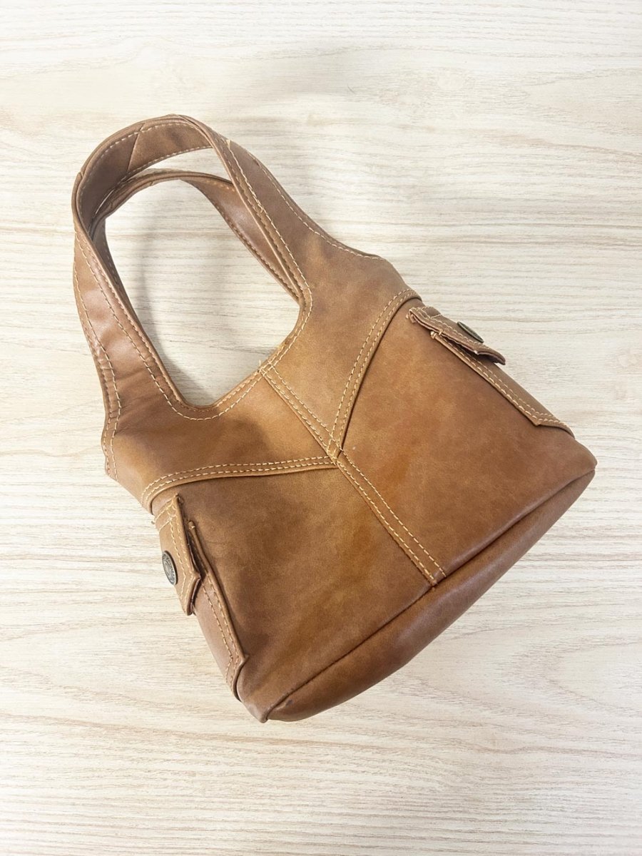 vintage 00s levi's faux leather handbag - good market thrift store