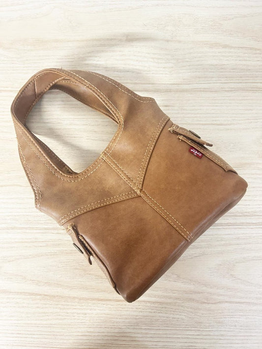 vintage 00s levi's faux leather handbag - good market thrift store