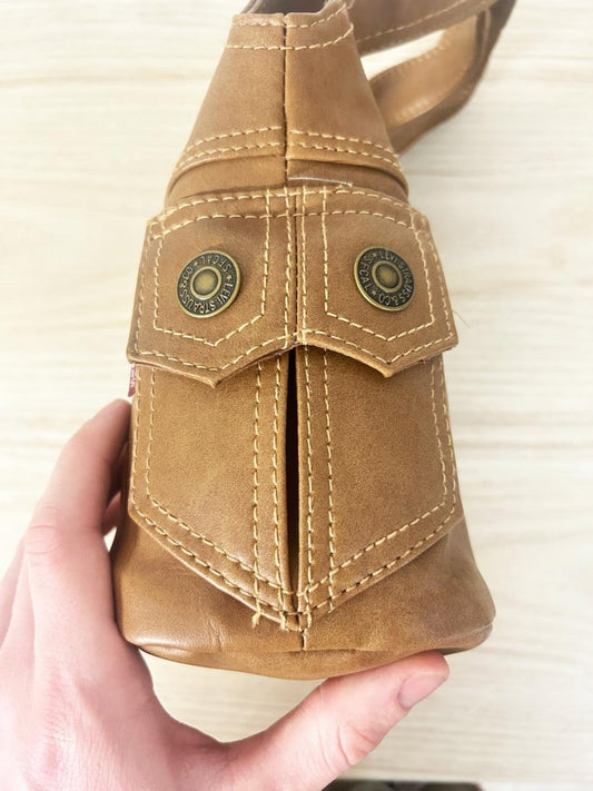 vintage 00s levi's faux leather handbag - good market thrift store