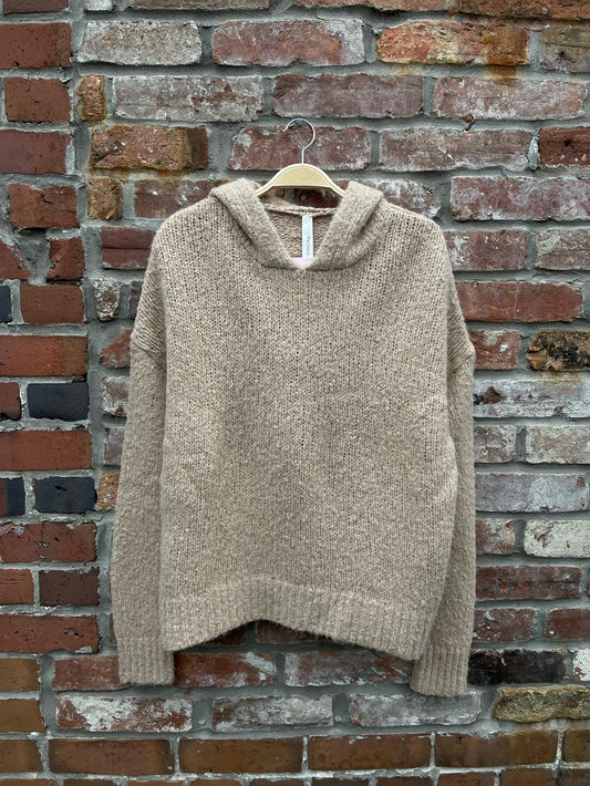 the group babaton alpaca wool hooded sweater
