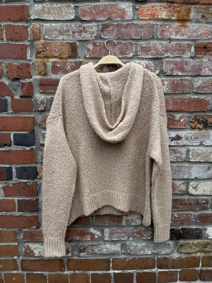 the group babaton alpaca wool hooded sweater