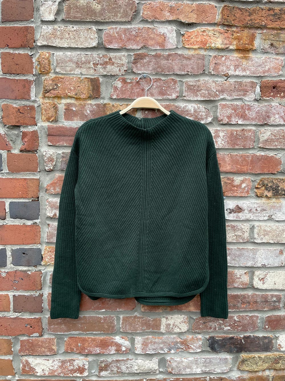babaton chalmers wool ribbed mockneck sweater